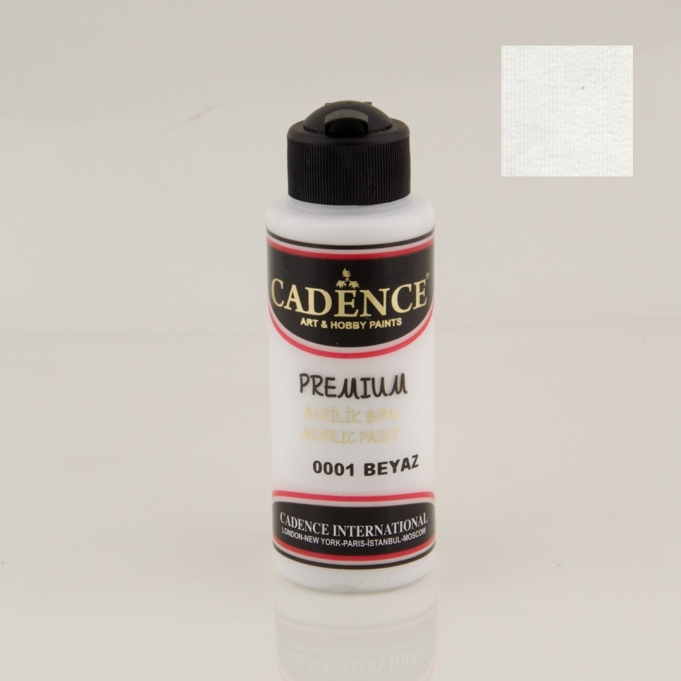 PREMIUM AKRİLİK BOYA 0001 BEYAZ 120ML