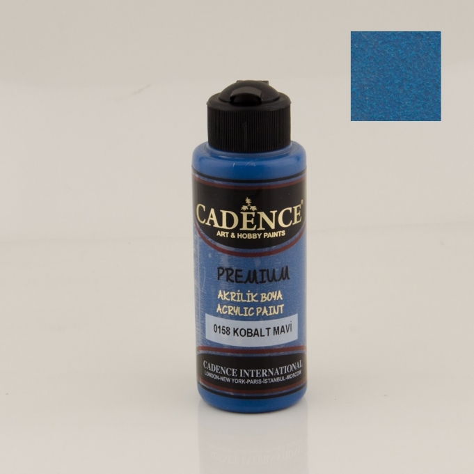 PREMIUM AKRİLİK BOYA 0158 KOBALT MAVİ 120ML