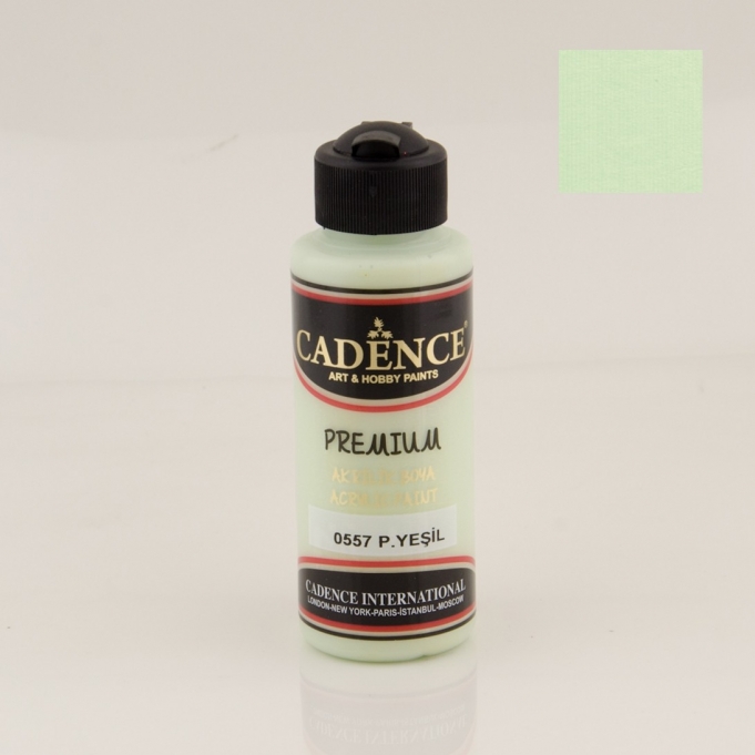 PREMIUM AKRİLİK BOYA 0557 PASTEL YEŞİLİ 120ML