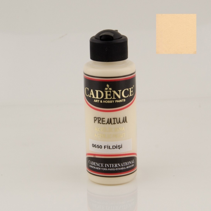 PREMIUM AKRİLİK BOYA 0650 FİLDİŞİ 120ML