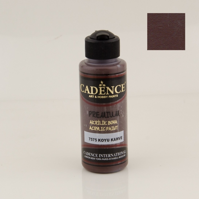 PREMIUM AKRİLİK BOYA 7575 KOYU KAHVE 120ML