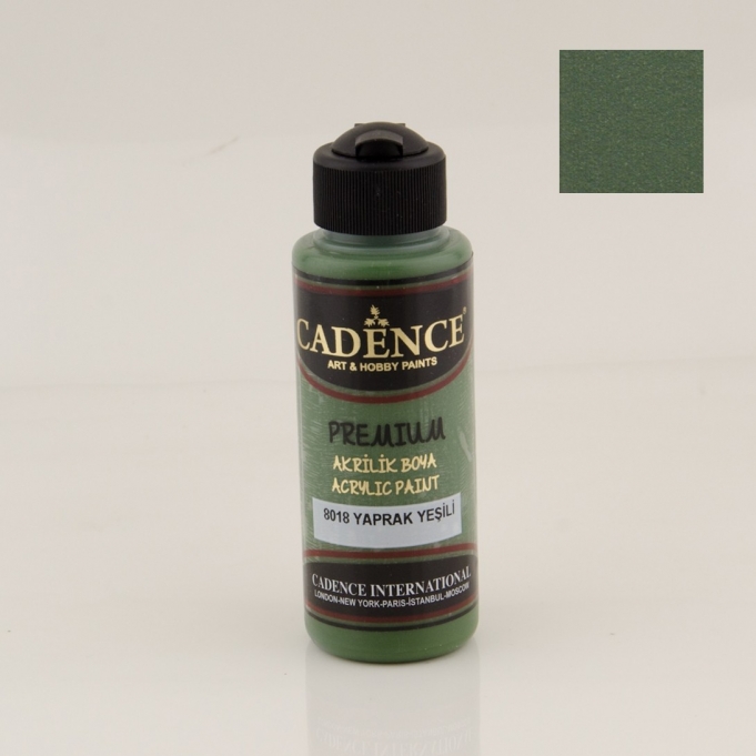 PREMIUM AKRİLİK BOYA 8018 YAPRAK YEŞİLİ 120ML