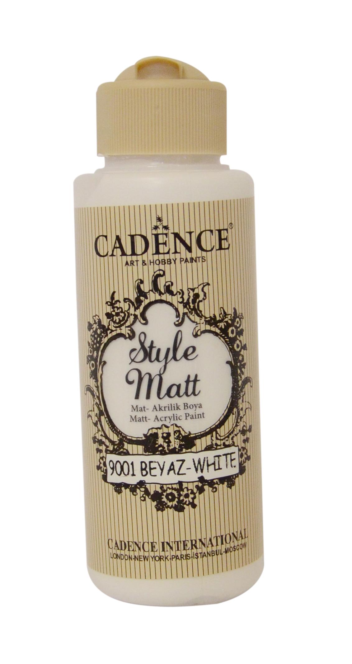 STYLE MAT AKRİLİK BOYA S-9001 BEYAZ 120ML