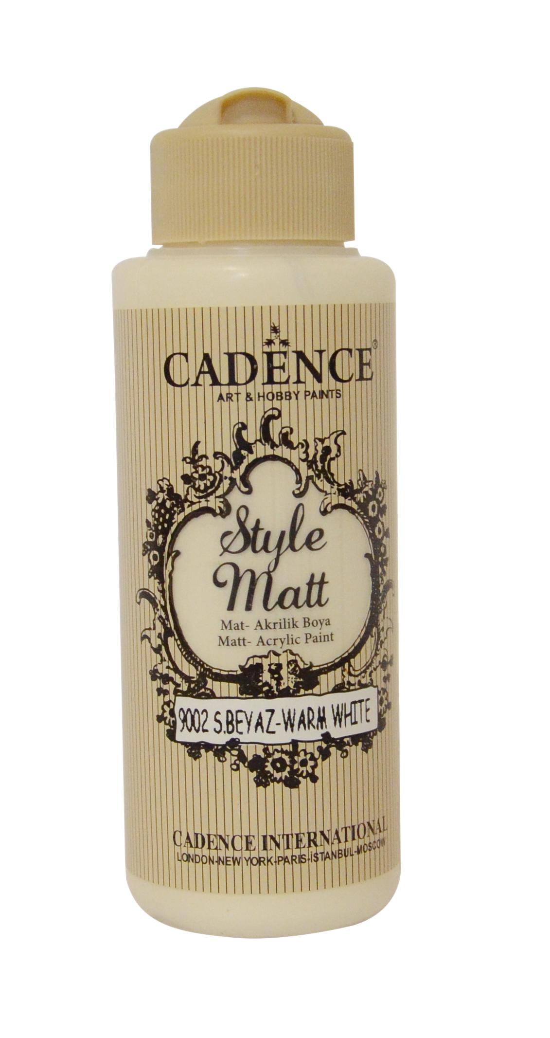 STYLE MAT AKRİLİK BOYA S-9002 S. BEYAZ 120ML