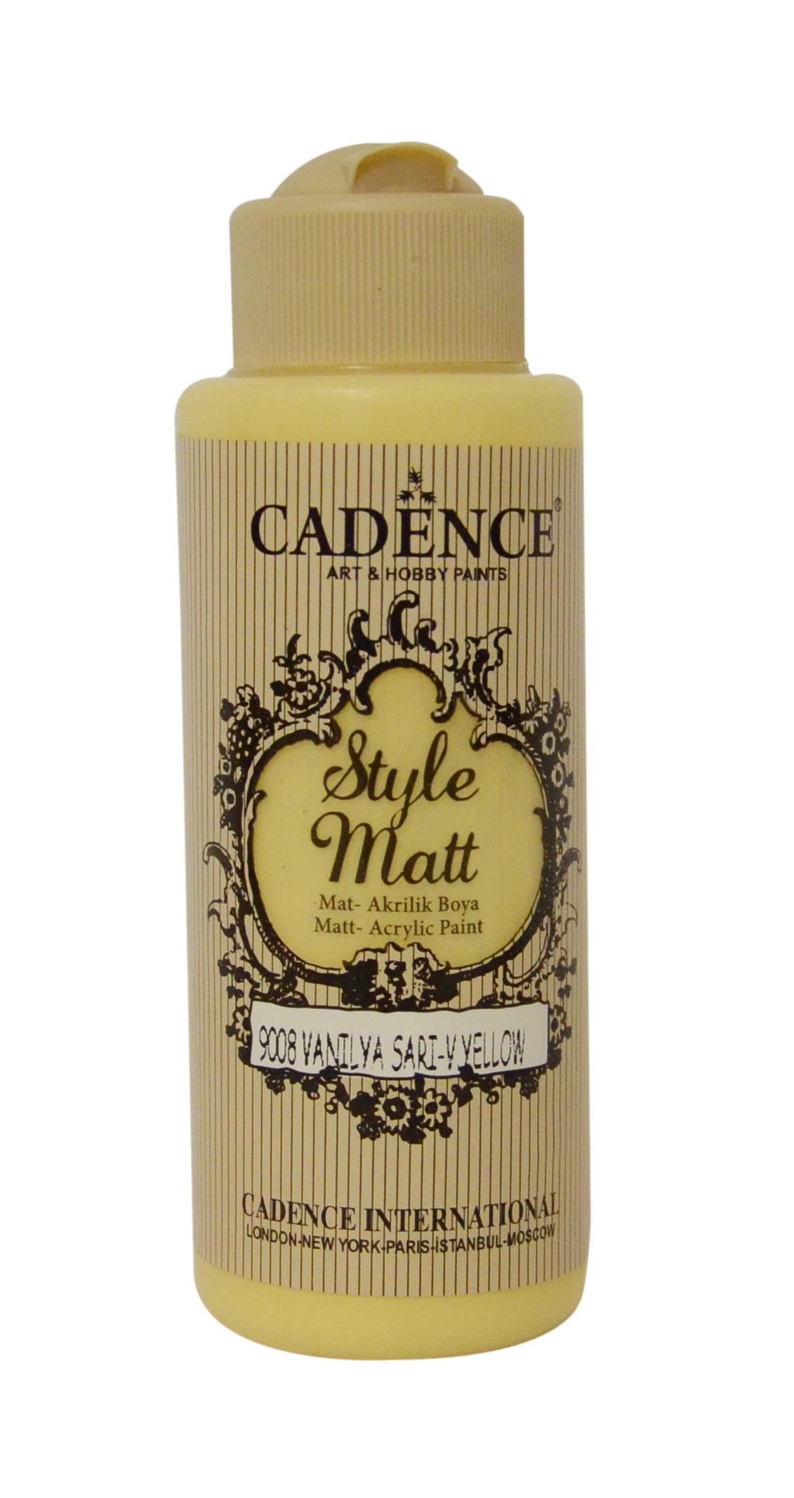 STYLE MAT AKRİLİK BOYA S-9008 VANİLYA SARI 120ML