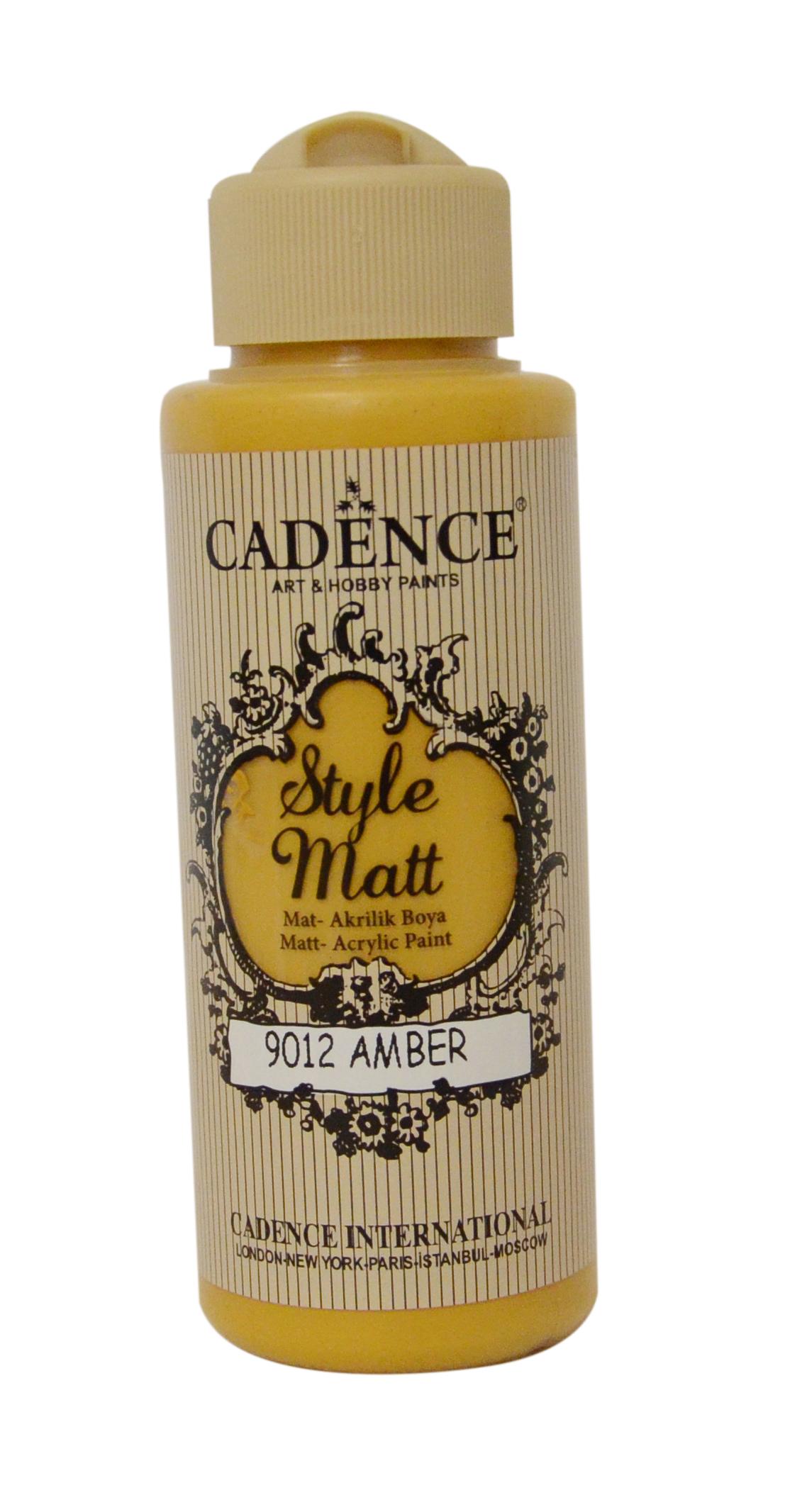 STYLE MAT AKRİLİK BOYA S-9012 AMBER 120ML