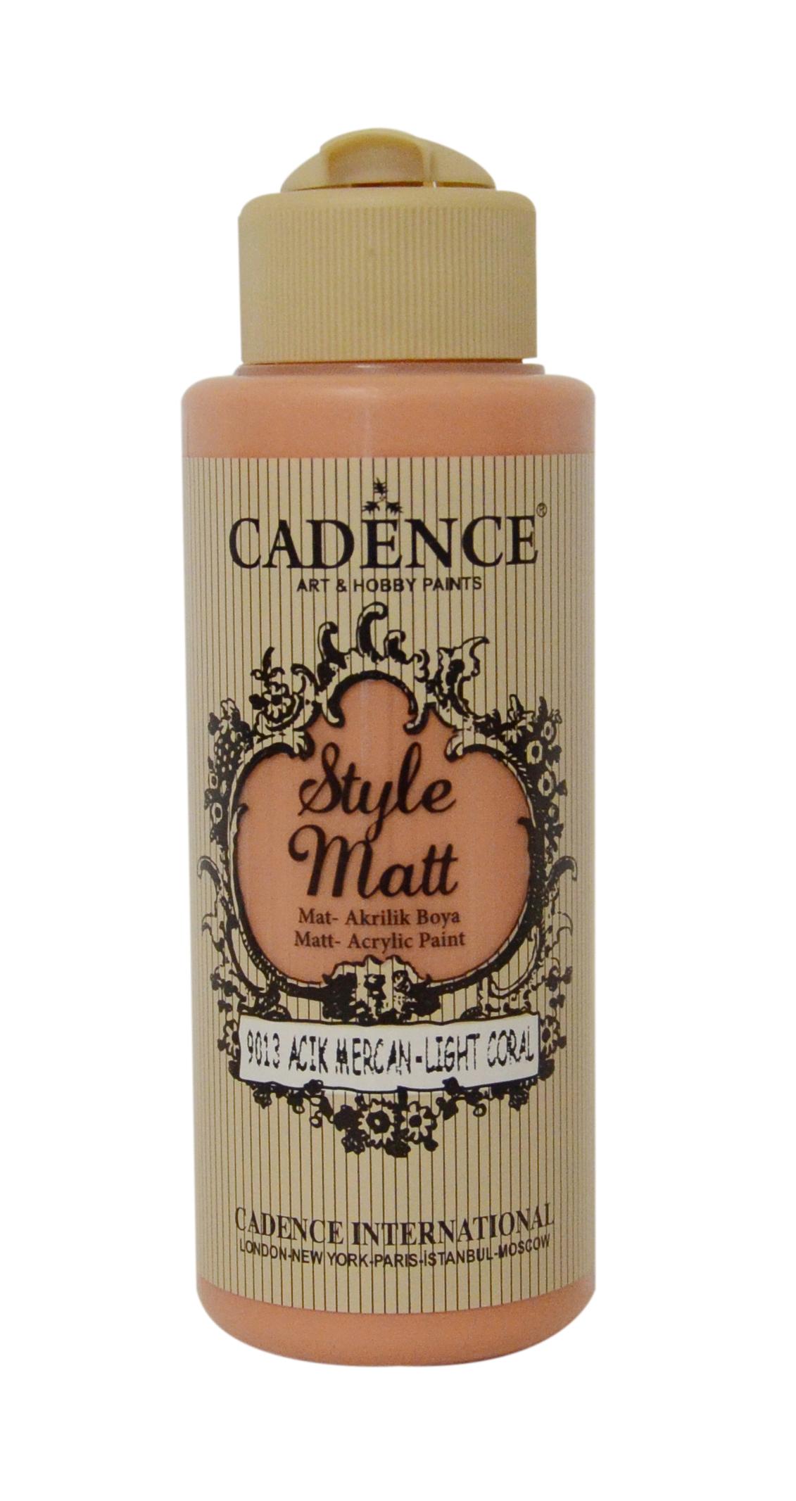 STYLE MAT AKRİLİK BOYA S-9013 AÇIK MERCAN 120ML