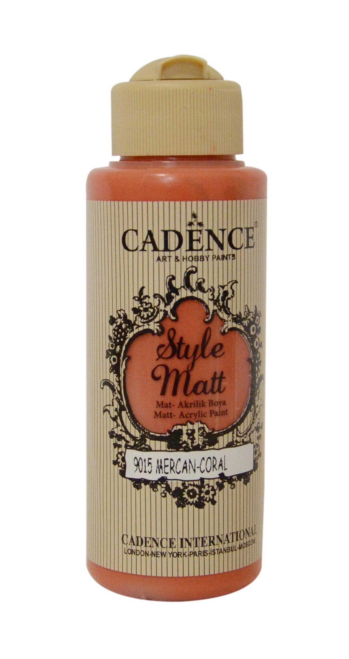 STYLE MAT AKRİLİK BOYA S-9015 MERCAN 120ML