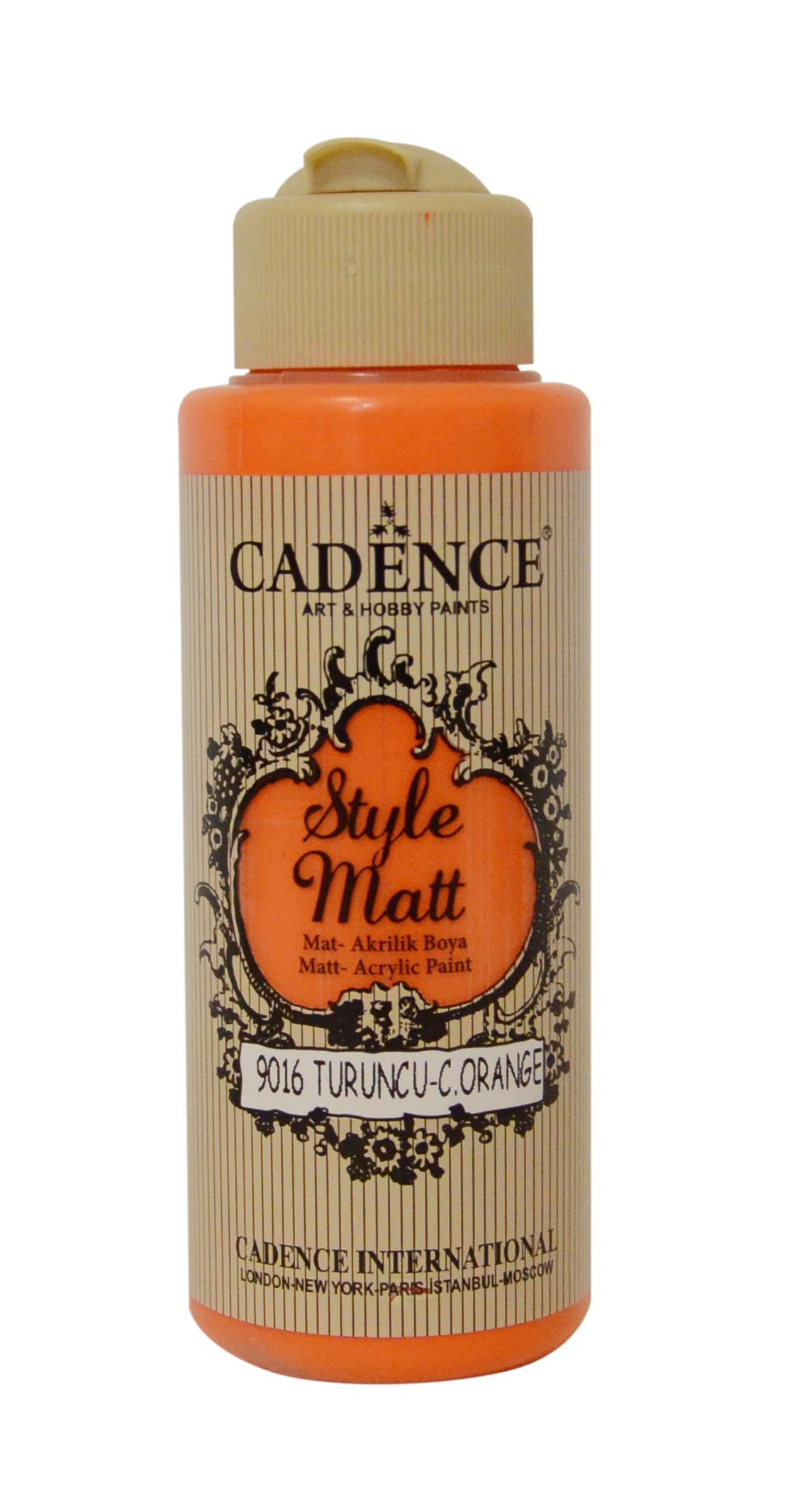 STYLE MAT AKRİLİK BOYA S-9016 TURUNCU 120ML