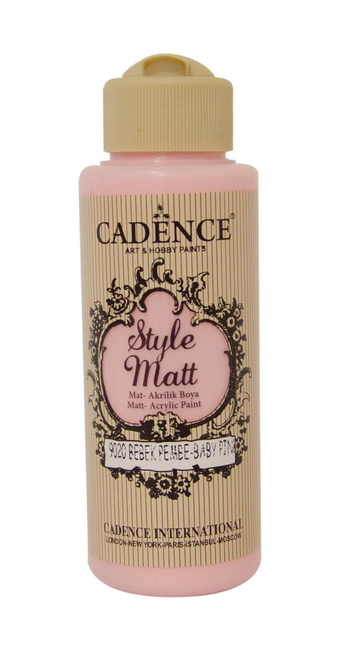 STYLE MAT AKRİLİK BOYA S-9020 BEBEK PEMBE 120ML