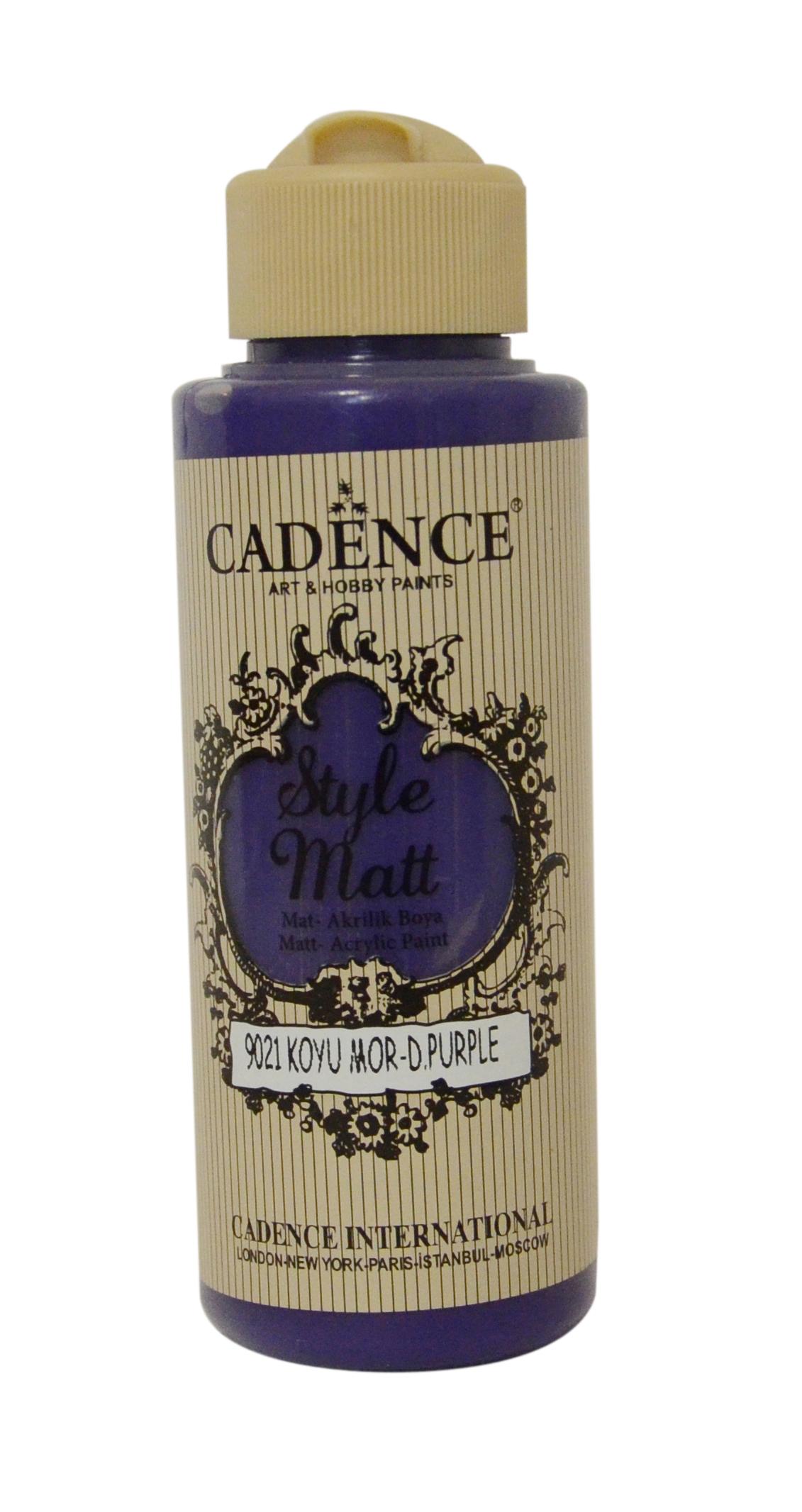 STYLE MAT AKRİLİK BOYA S-9021 KOYU MOR 120ML