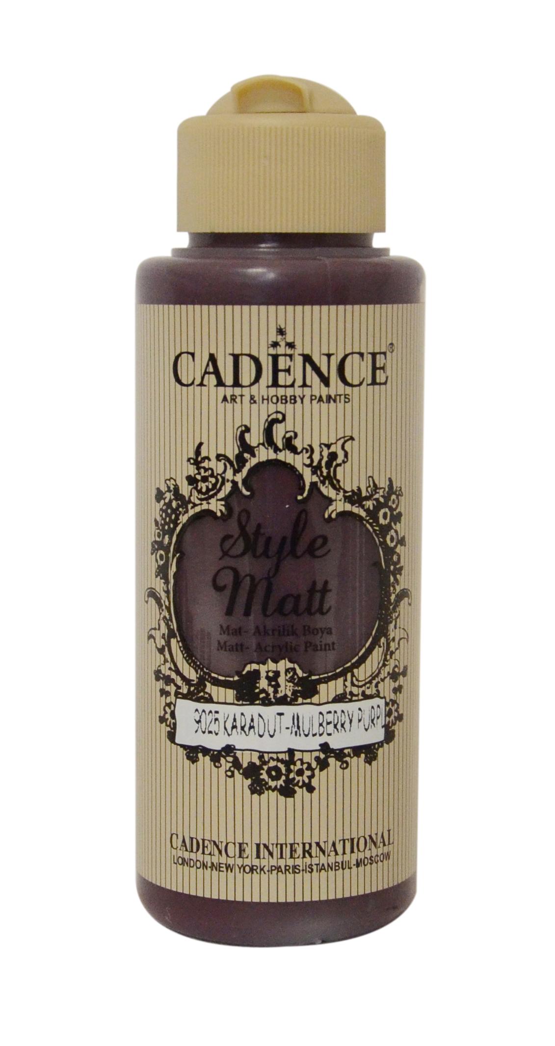STYLE MAT AKRİLİK BOYA S-9025 KARADUT 120ML