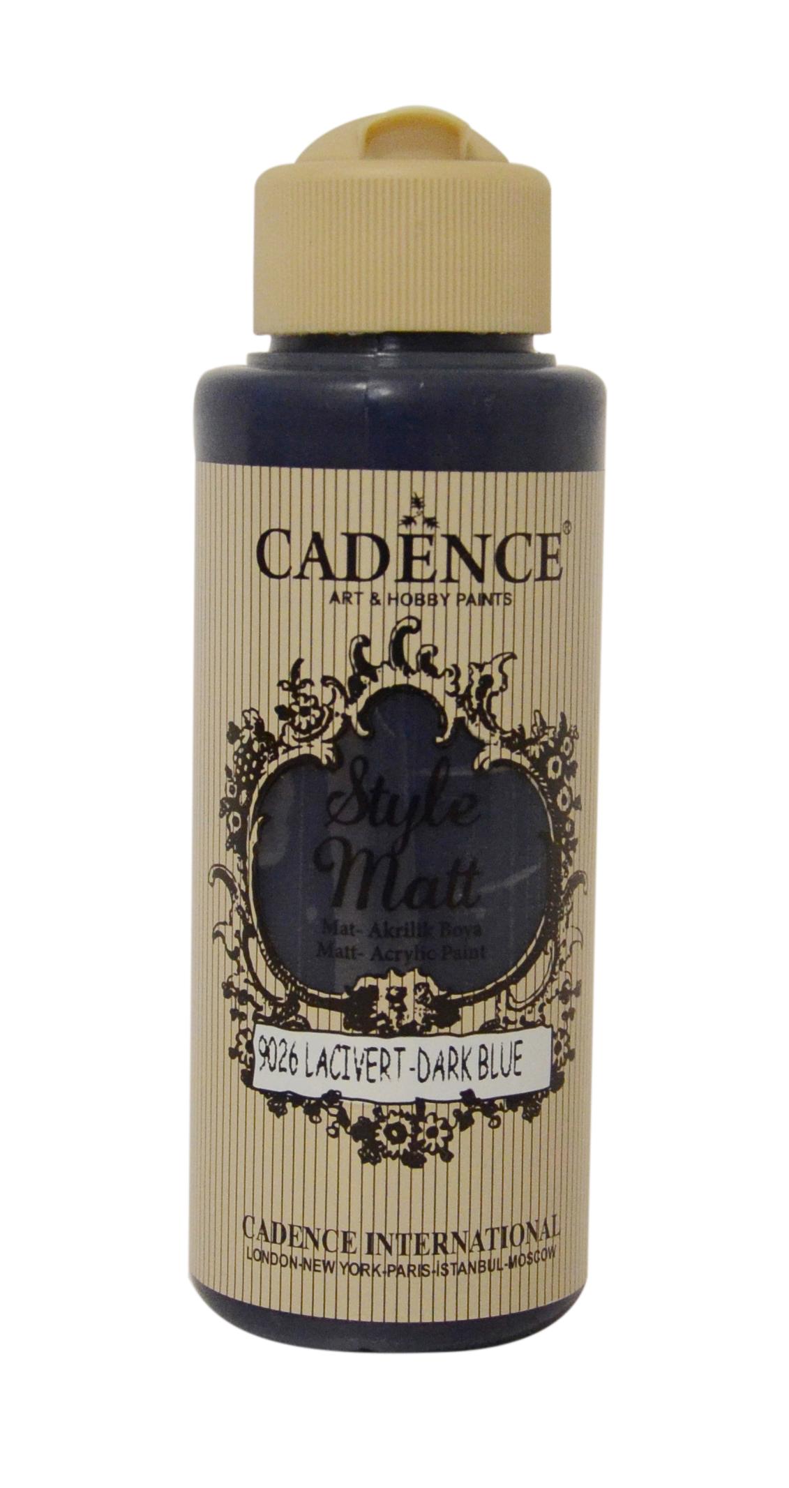 STYLE MAT AKRİLİK BOYA S-9026 LACİVERT 120ML