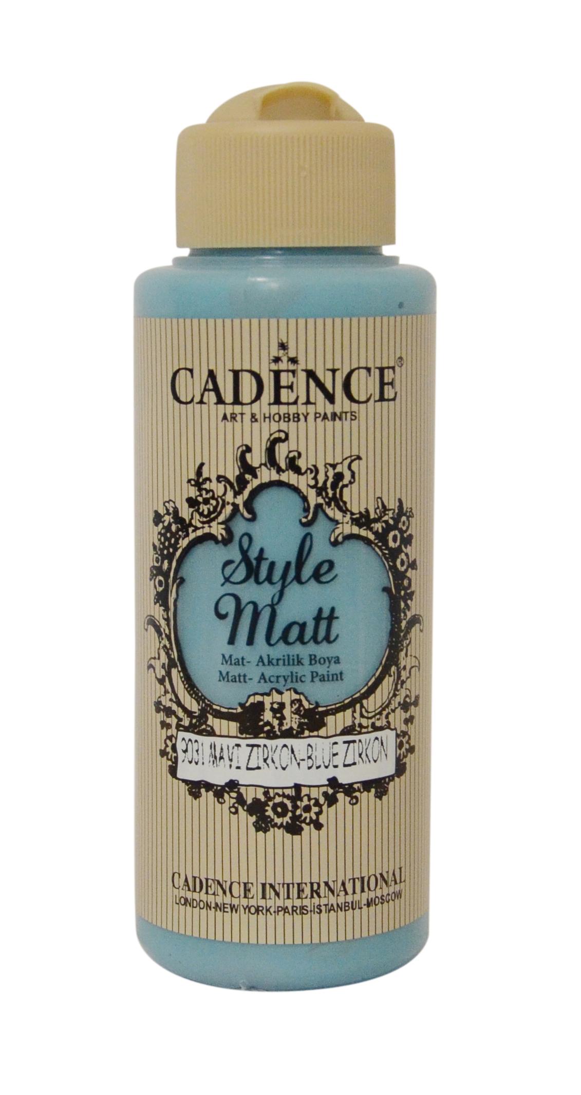 STYLE MAT AKRİLİK BOYA S-9031 MAVİ ZİKRON 120ML
