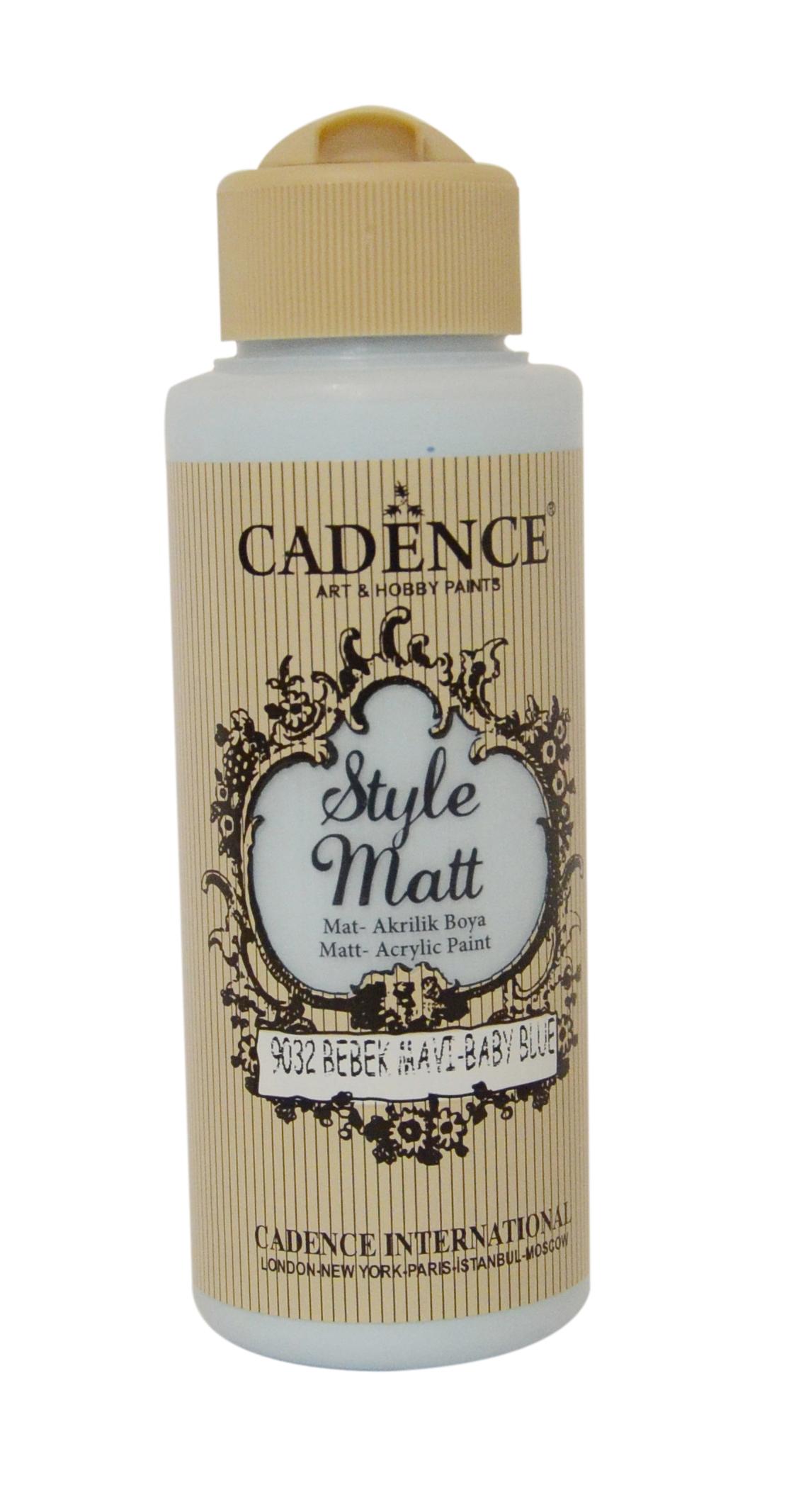 STYLE MAT AKRİLİK BOYA S-9032 BEBEK MAVİ 120ML