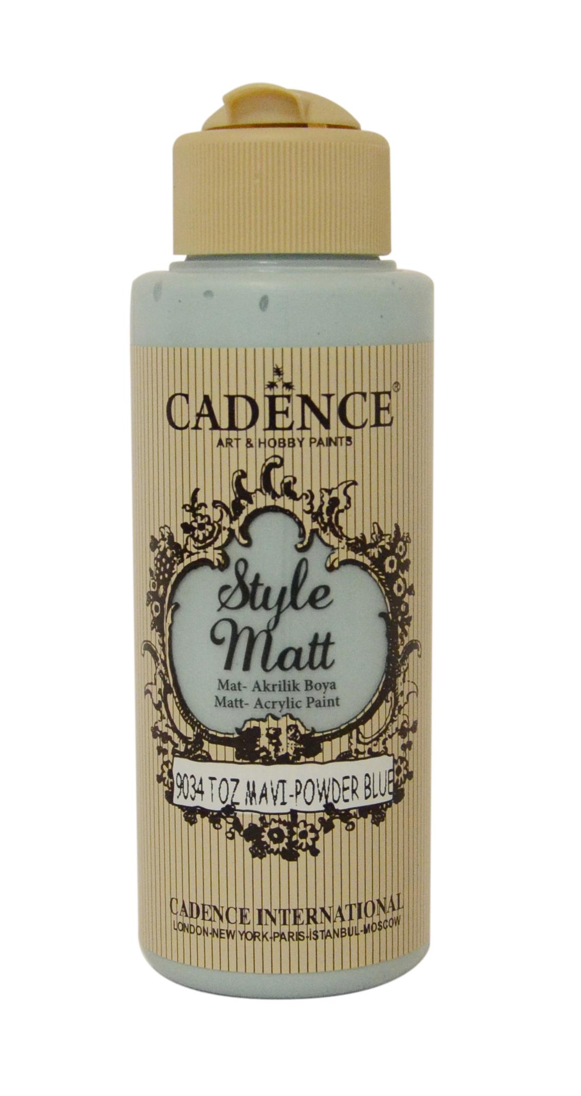 STYLE MAT AKRİLİK BOYA S-9034 TOZ MAVİ 120ML