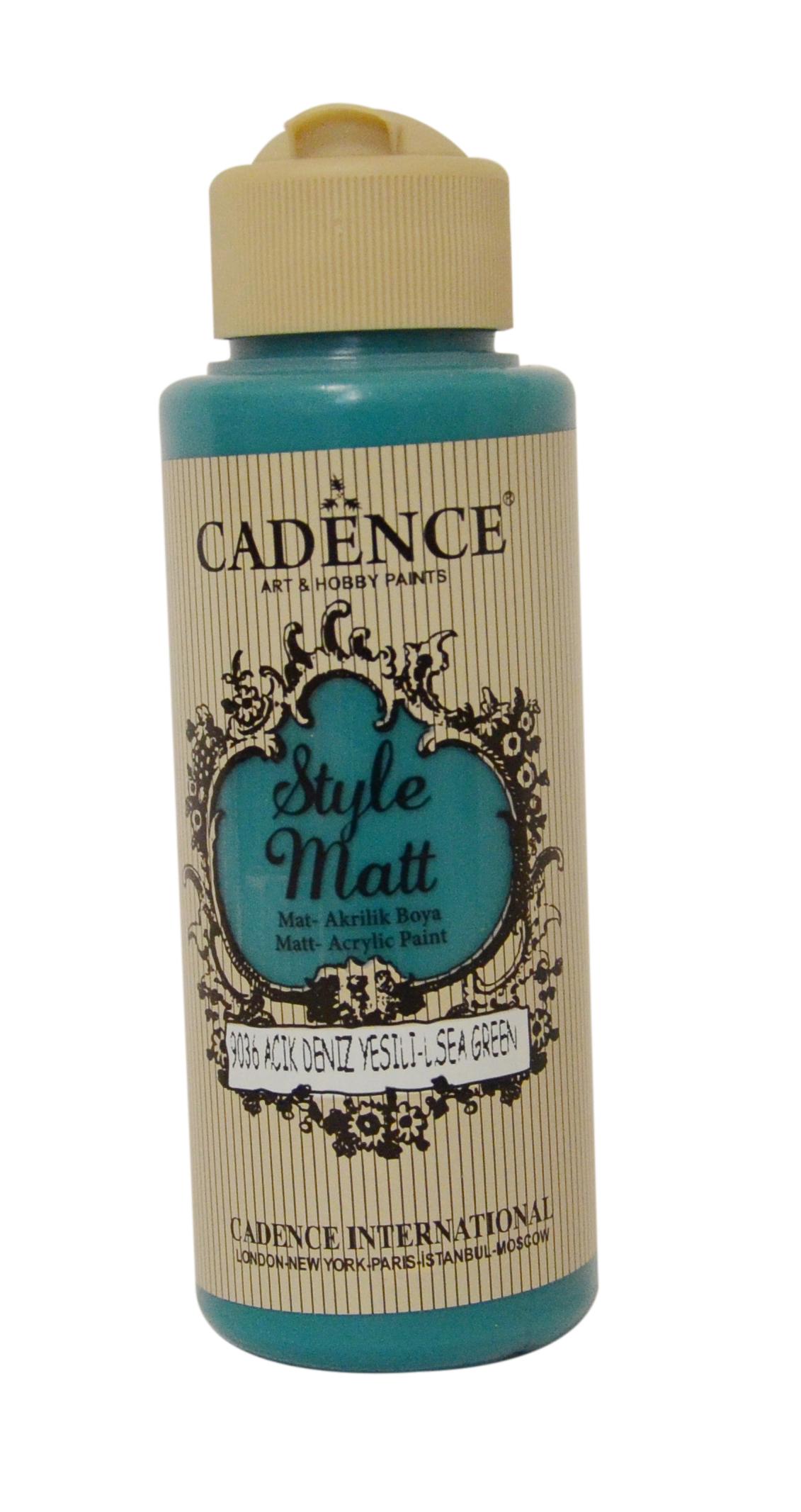 STYLE MAT AKRİLİK BOYA S-9036 A. DENİZ YEŞİLİ 120ML