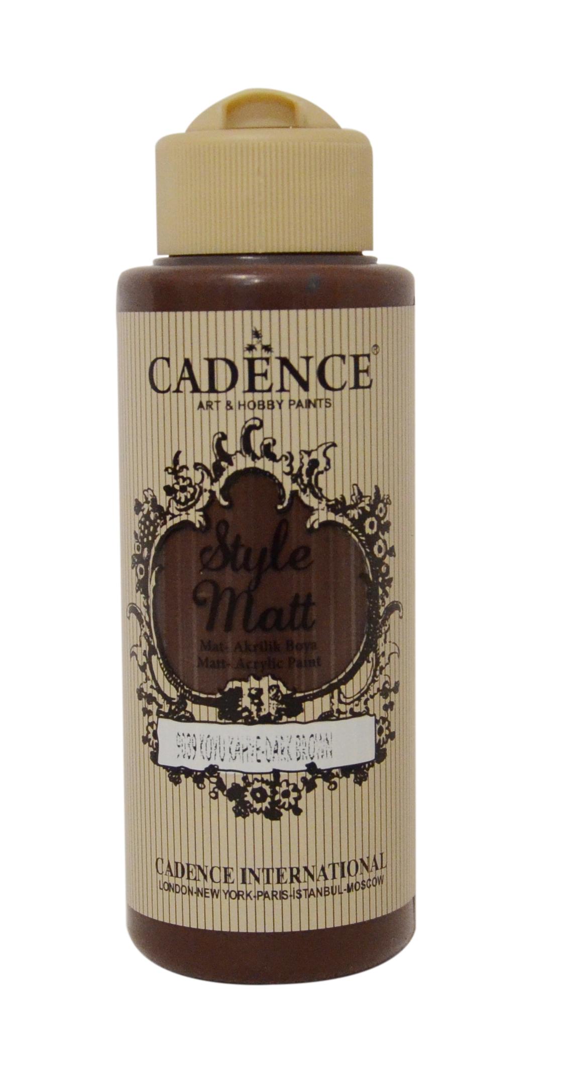 STYLE MAT AKRİLİK BOYA S-9039 KOYU KAHVE 120ML