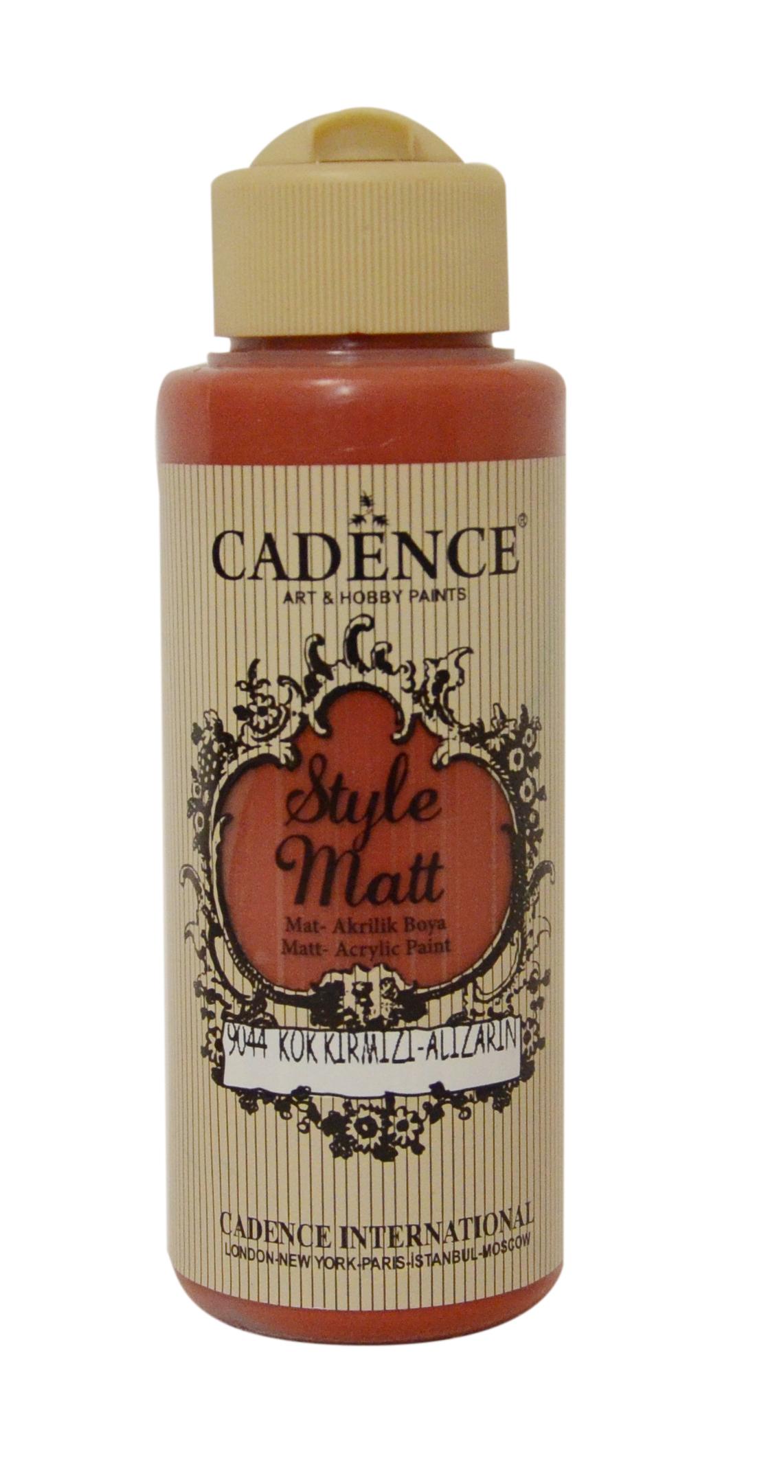 STYLE MAT AKRİLİK BOYA S-9044 KÖK KIRMIZI 120ML