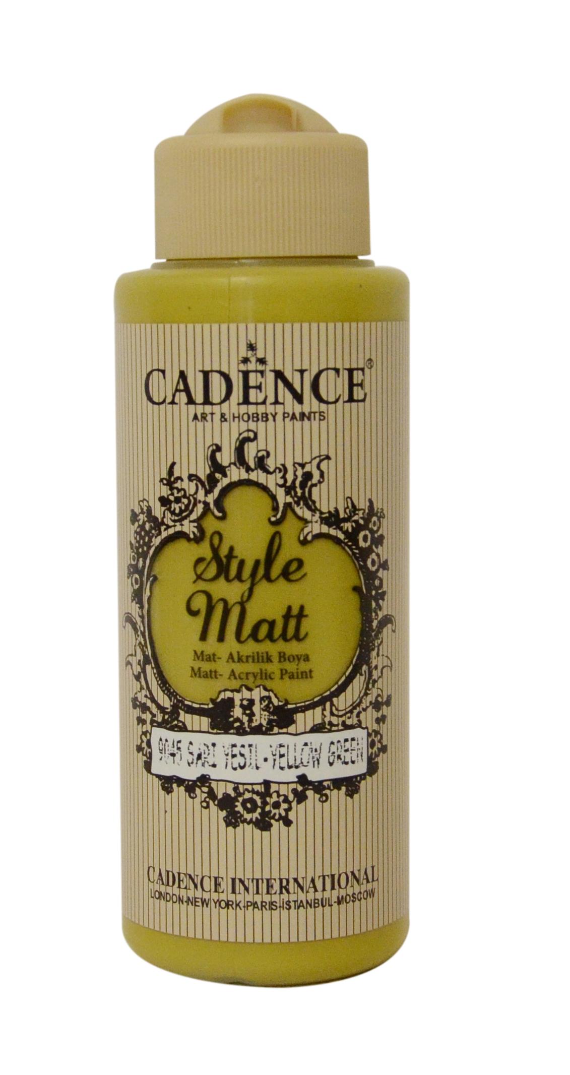 STYLE MAT AKRİLİK BOYA S-9045 SARI YEŞİL 120ML