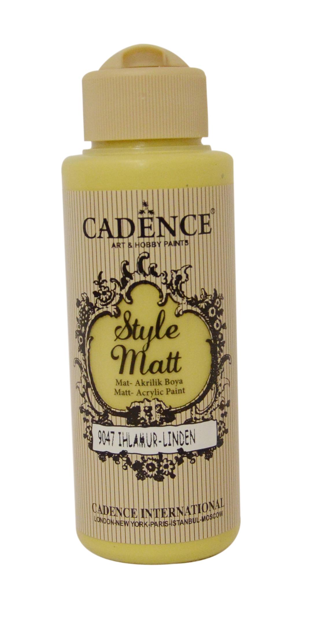 STYLE MAT AKRİLİK BOYA S-9047 IHLAMUR 120ML