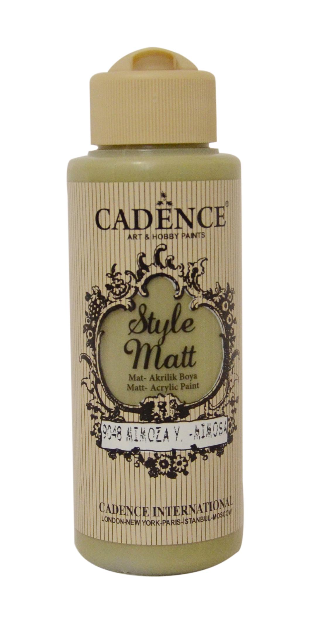 STYLE MAT AKRİLİK BOYA S-9048 MİMOZA YEŞİLİ 120ML