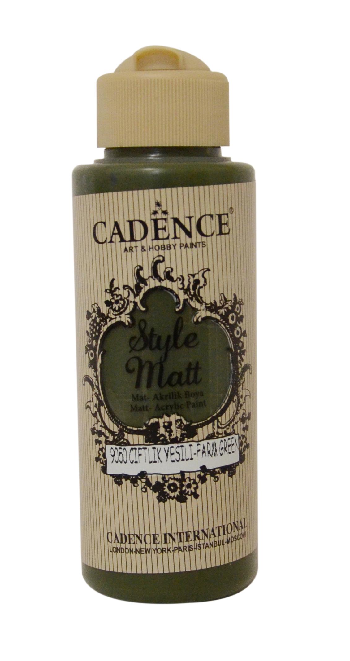 STYLE MAT AKRİLİK BOYA S-9050 ÇİFTLİK YEŞİLİ 120ML