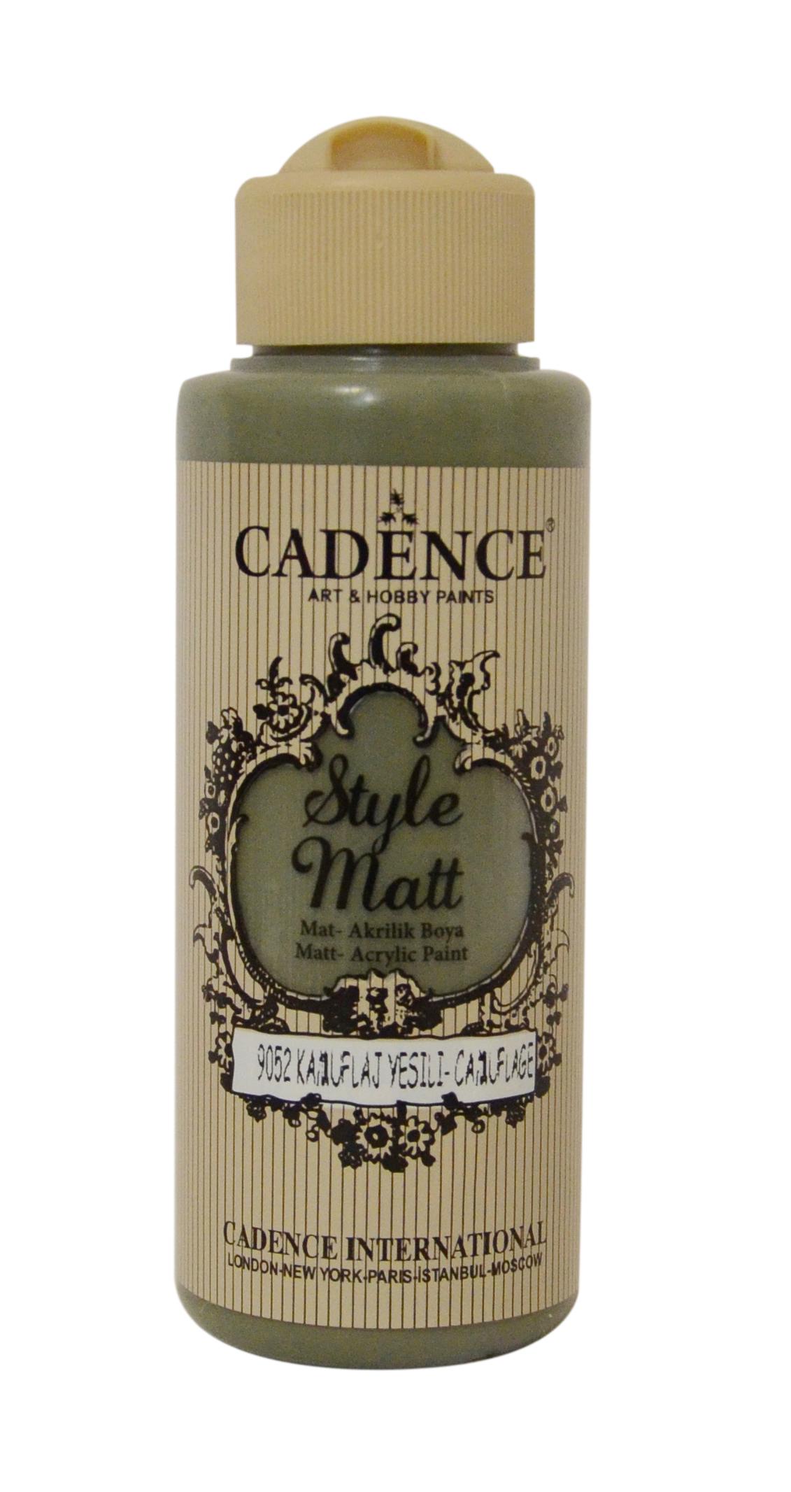STYLE MAT AKRİLİK BOYA S-9052 KAMUFLAJ YEŞİLİ 120ML