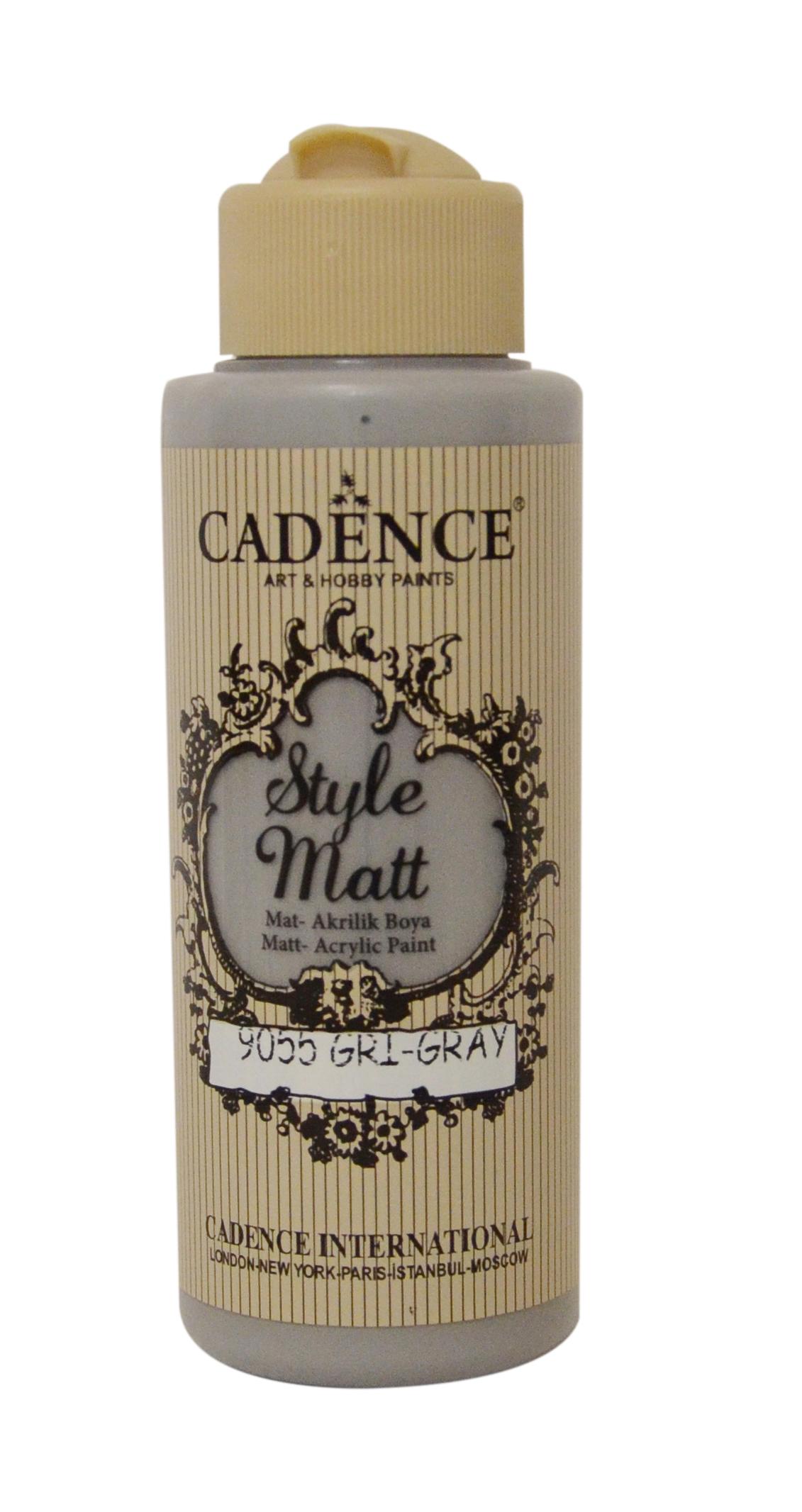 STYLE MAT AKRİLİK BOYA S-9055 GRİ 120ML