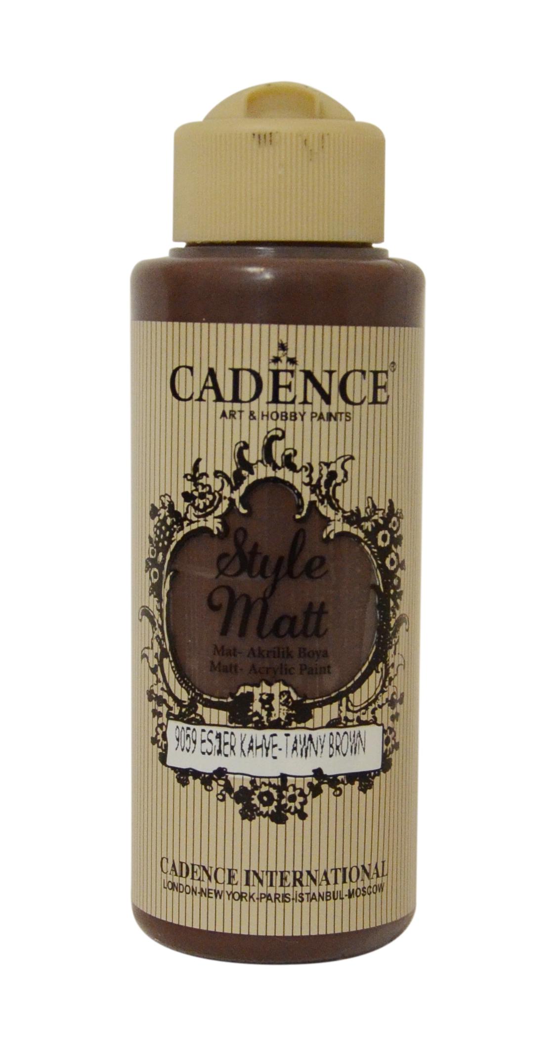 STYLE MAT AKRİLİK BOYA S-9059 ESMER KAHVE 120ML