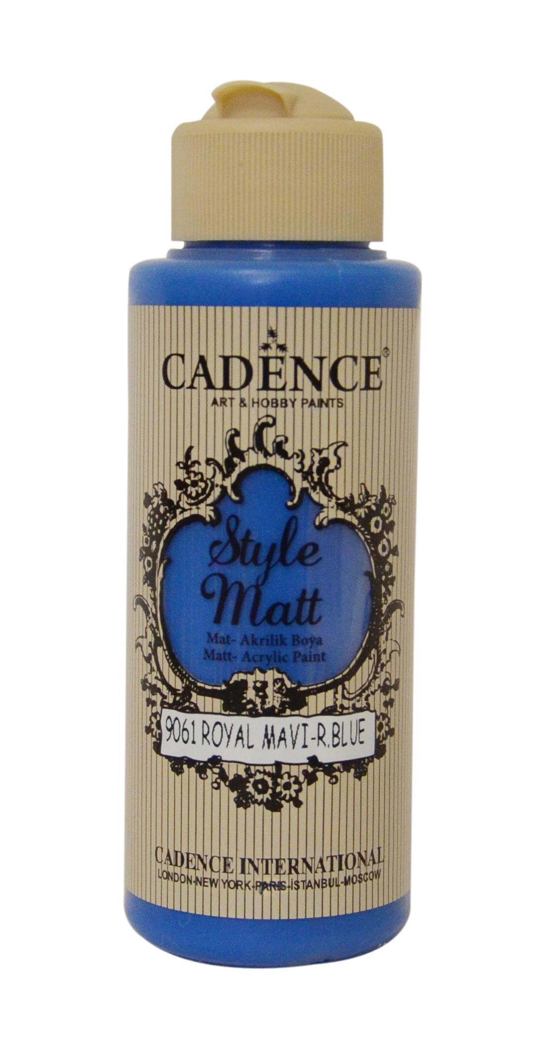 STYLE MAT AKRİLİK BOYA S-9061 ROYAL MAVİ 120ML