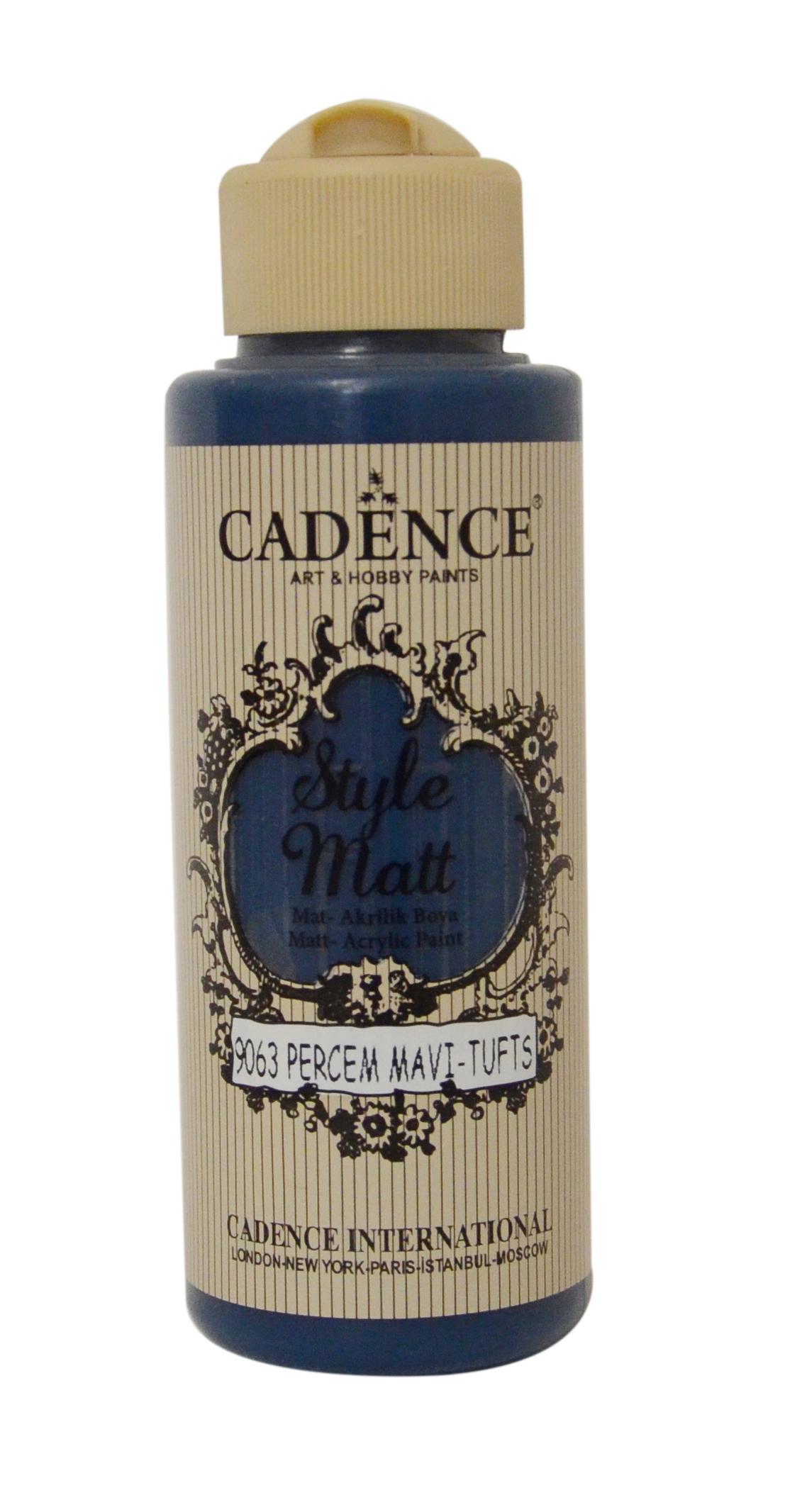 STYLE MAT AKRİLİK BOYA S-9063 PERÇEM MAVİ 120ML