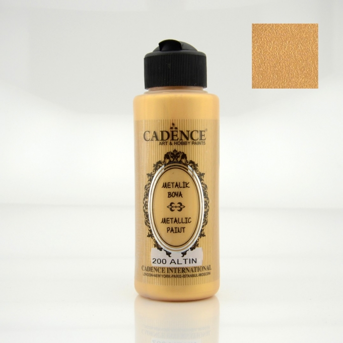 METALİK SEDEFLİ BOYA 200 ALTIN 120ML