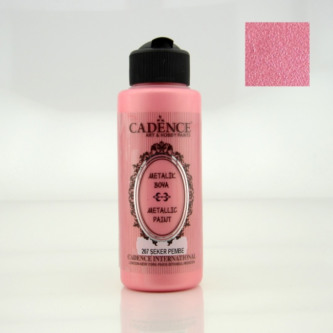 METALİK SEDEFLİ BOYA 207 ŞEKER PEMBE 120ML