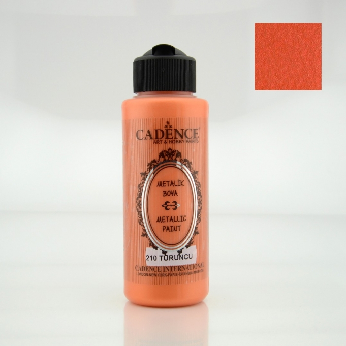 METALİK SEDEFLİ BOYA 210 TURUNCU 120ML