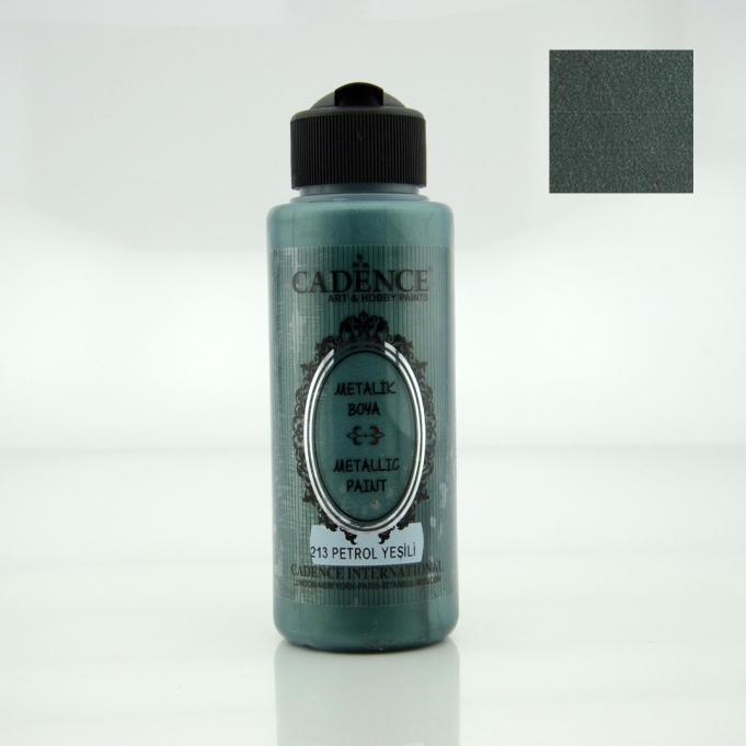METALİK SEDEFLİ BOYA 213 PETROL YEŞİLİ 120ML