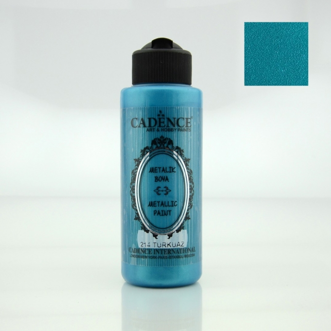 METALİK SEDEFLİ BOYA 214 TURKUAZ 120ML