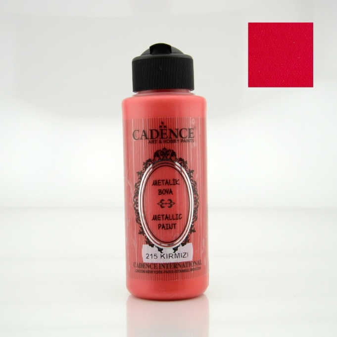 METALİK SEDEFLİ BOYA 215 KIRMIZI 120ML