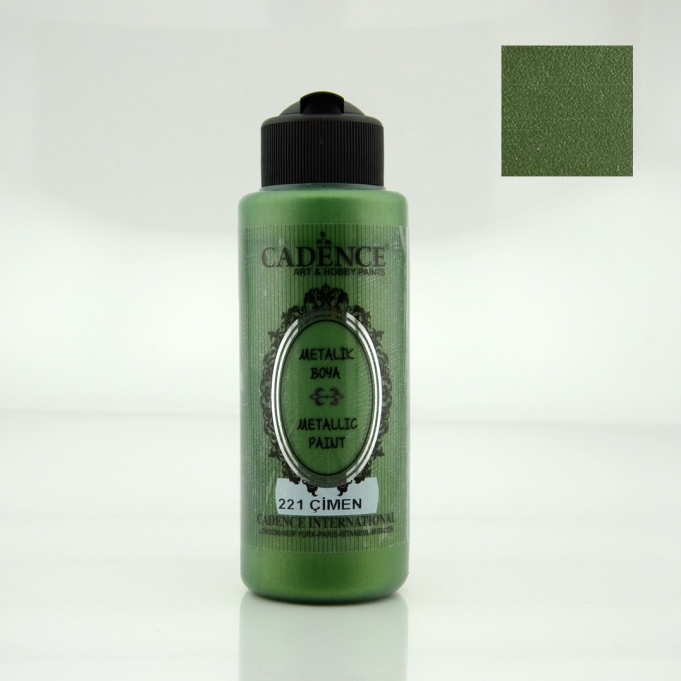 METALİK SEDEFLİ BOYA 221 ÇİMEN 120ML