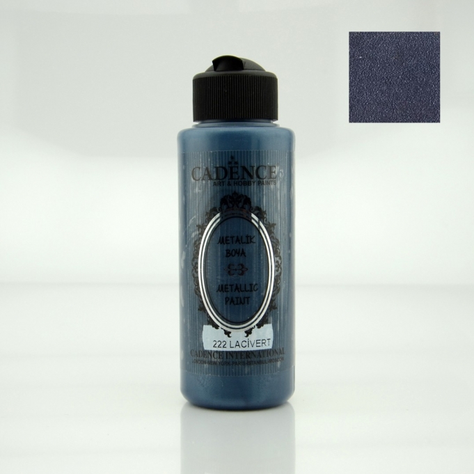 METALİK SEDEFLİ BOYA 222 LACİVERT 120ML