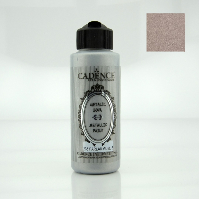 METALİK SEDEFLİ BOYA 235 PARLAK GÜMÜŞ 120ML