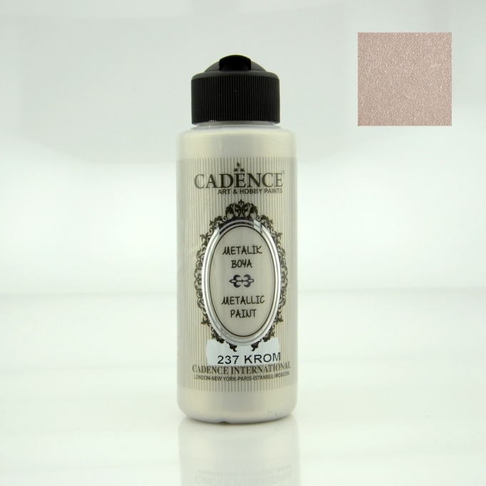 METALİK SEDEFLİ BOYA 237 KROM 120ML
