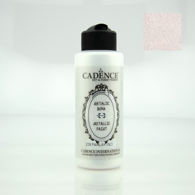 METALİK SEDEFLİ BOYA 238 PARLAK İNCİ 120ML