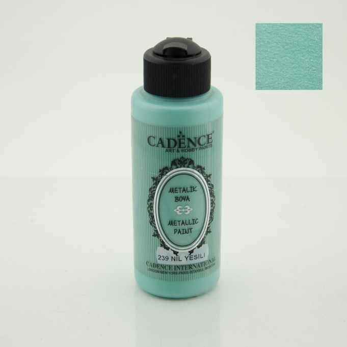 METALİK SEDEFLİ BOYA 239 NİL YEŞİLİ 120ML