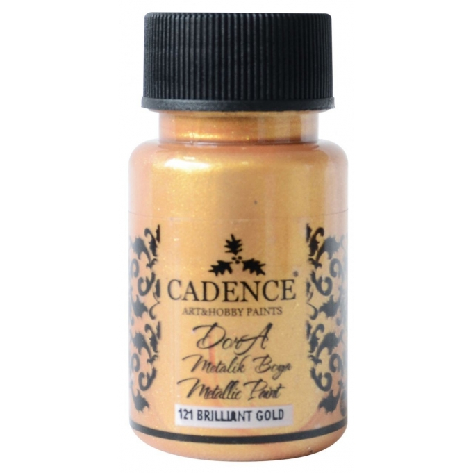 DORA METALİK BOYA 121 BRILLIANT GOLD 50ML