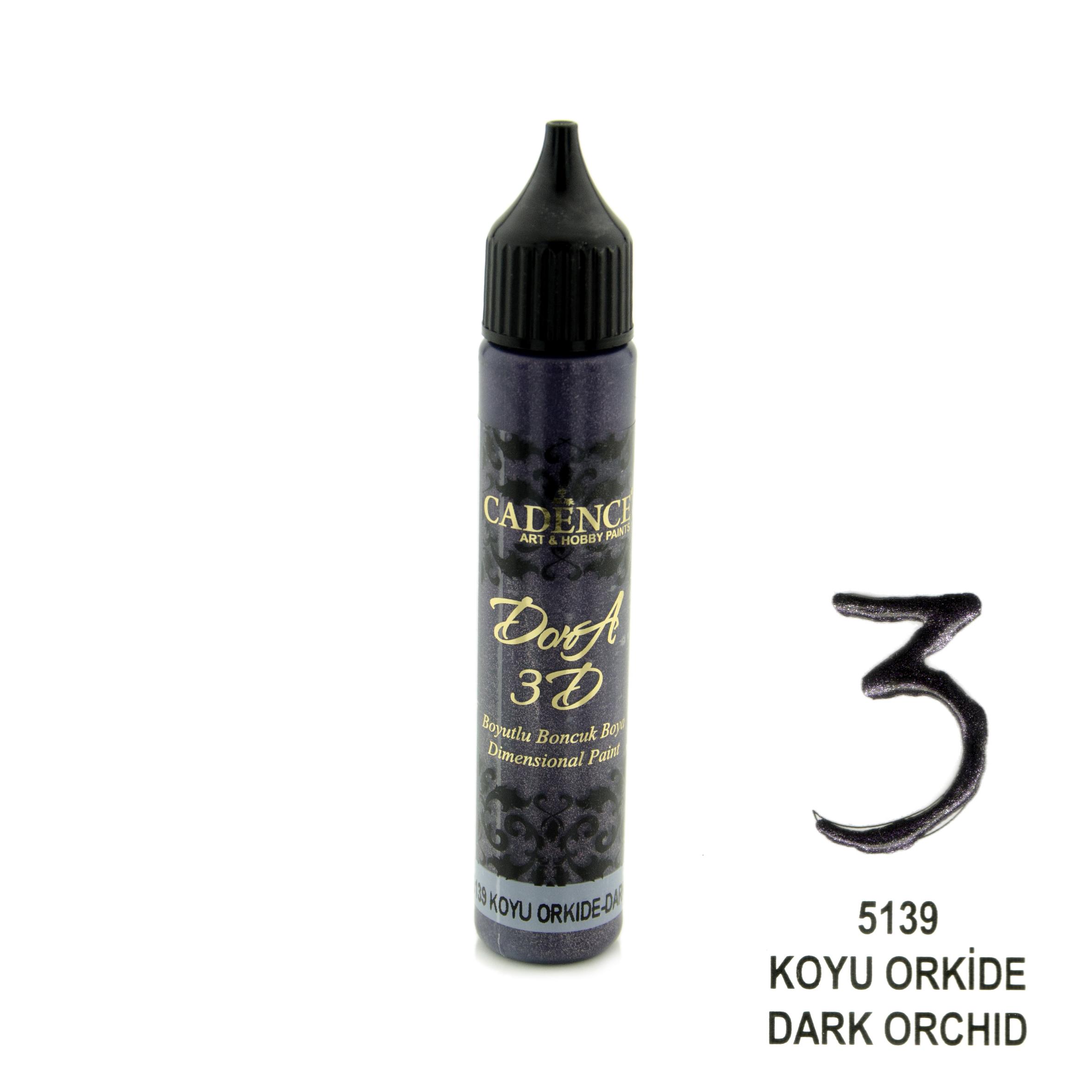 3D DORA BONCUK BOYA 5139 KOYU ORKİDE 25ML