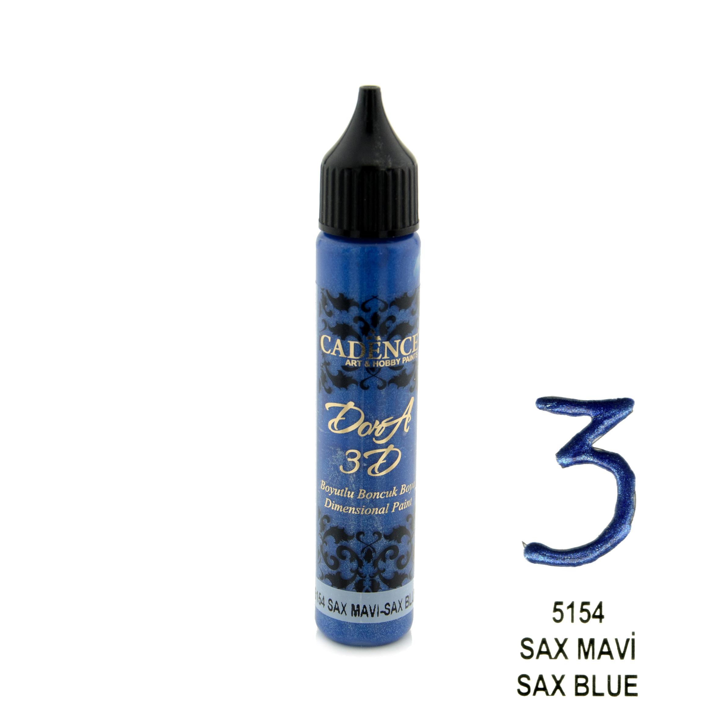 3D DORA BONCUK BOYA 5154 SAX MAVİ 25ML