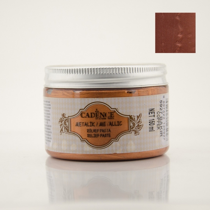 METALİK RÖLYEF PASTA 5927 BAKIR 150ML