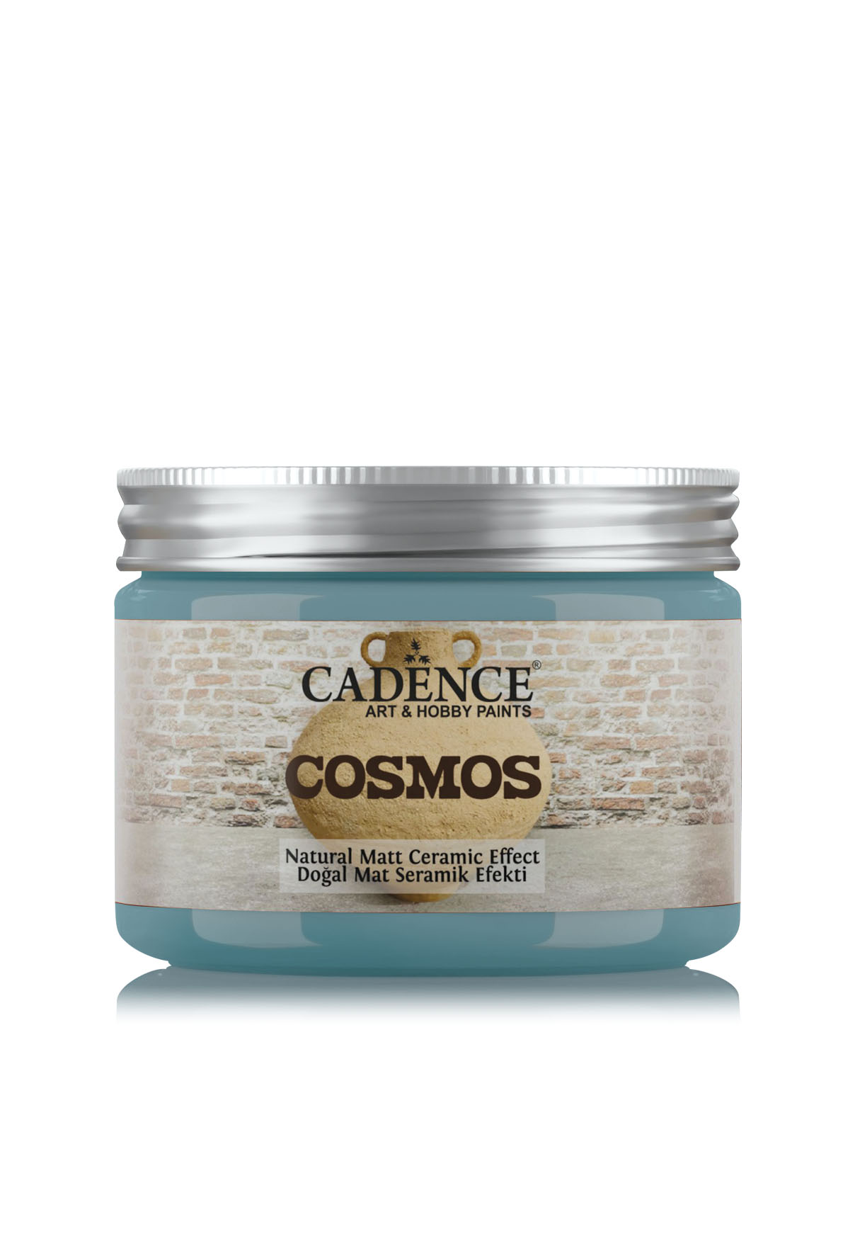 COSMOS DOĞAL MAT SERAMİK EFEKT CS-08 AÇIK MAVİ 150 ML