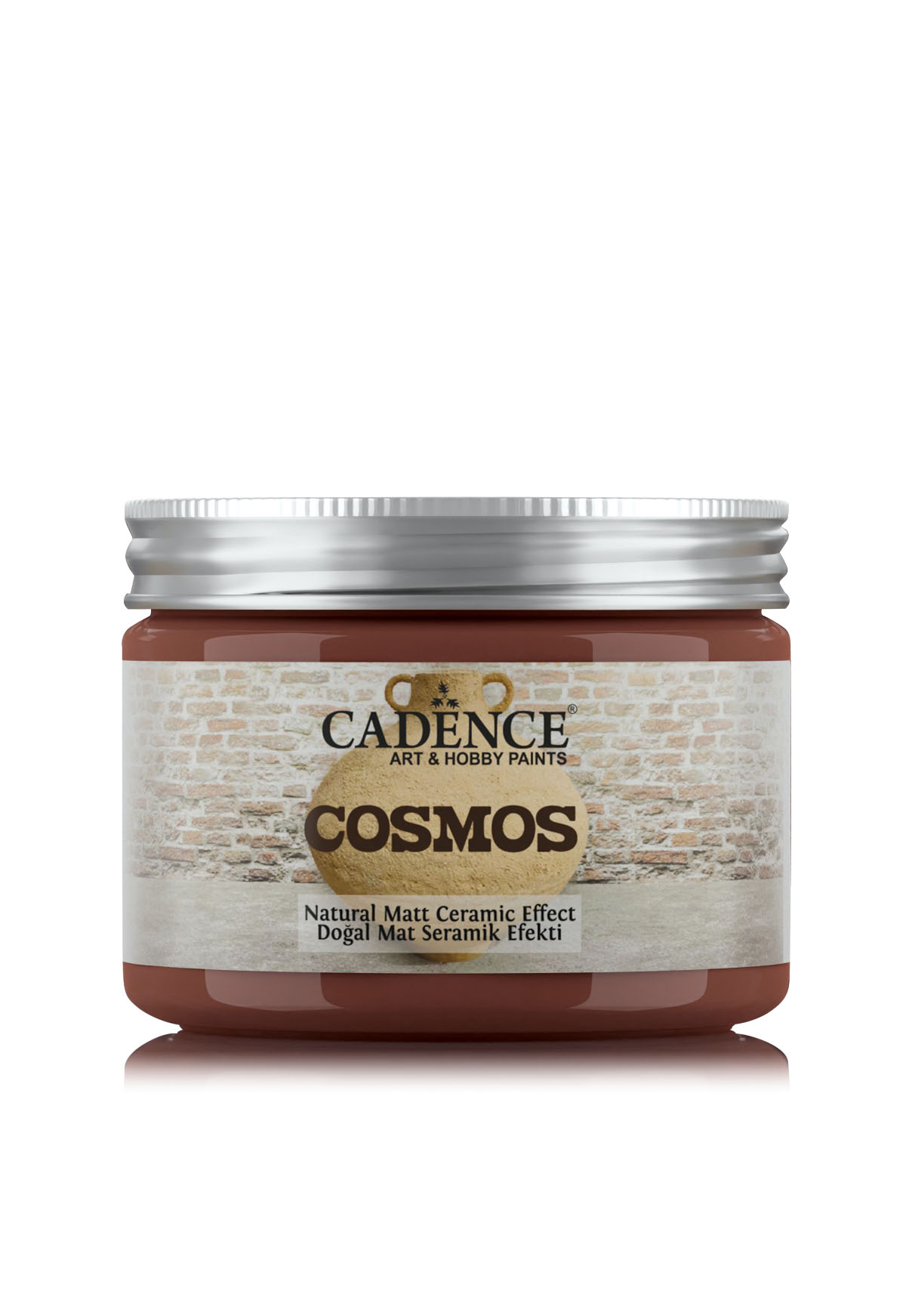 COSMOS DOĞAL MAT SERAMİK EFEKT CS-14 PASLI KAHVE 150 ML